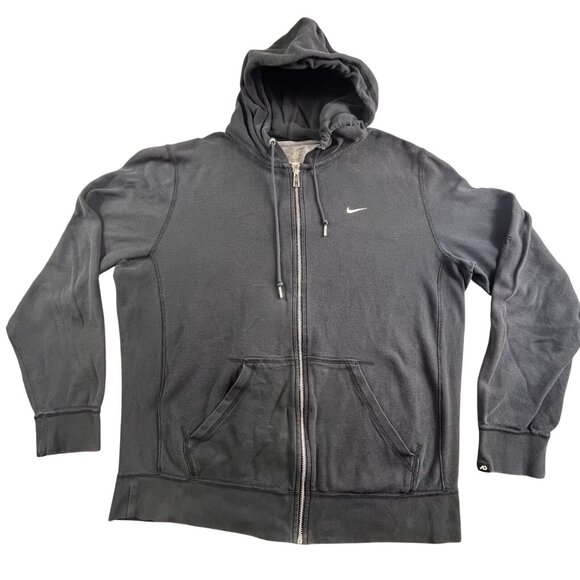 Nike Other - Vintage Nike Hoodie Mens Large Black full Zip Athletics Dept. Faded 436240 Y2K